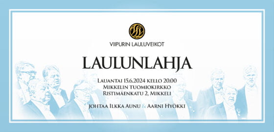 VLV Laulunlahja-konsertti 2024 Karjalaiset Kesäjuhlat