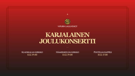 VLV Karjalainen joulukonsertti 2024