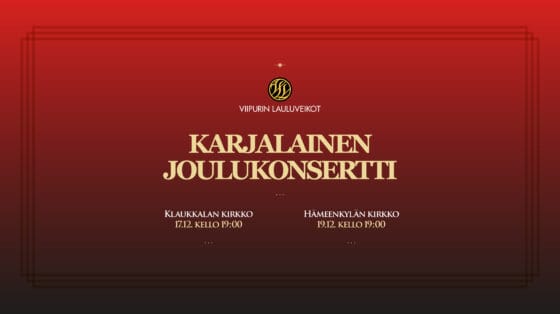 VLV Karjalainen joulukonsertti 2025